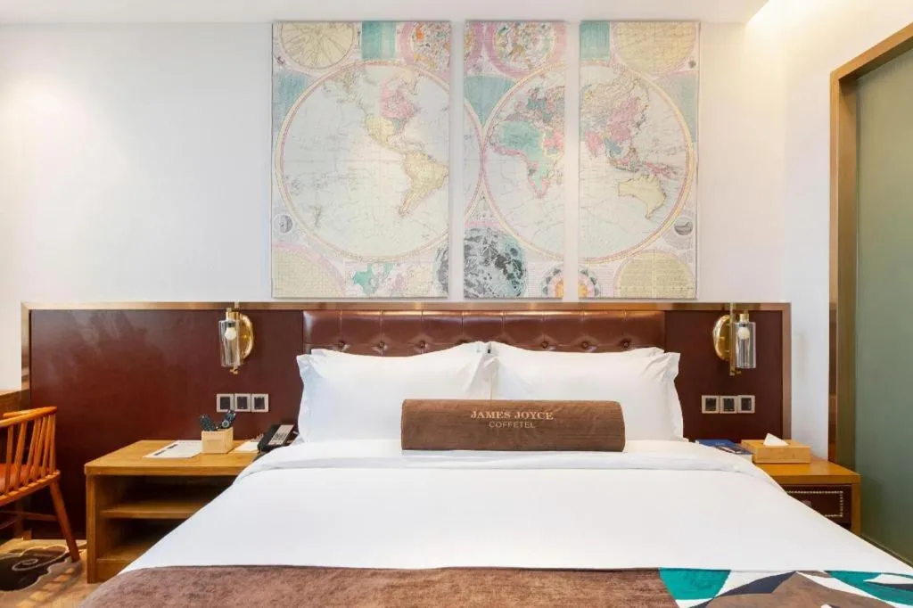 Bed in James Joyce Coffetel·Shanghai Zhuanqiao Wanda Plaza