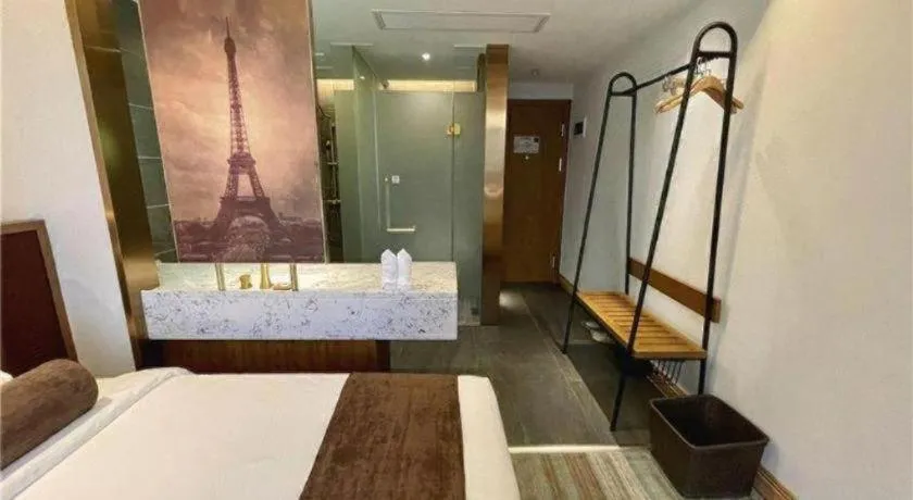 Bed in James Joyce Coffetel·Shanghai Zhuanqiao Wanda Plaza