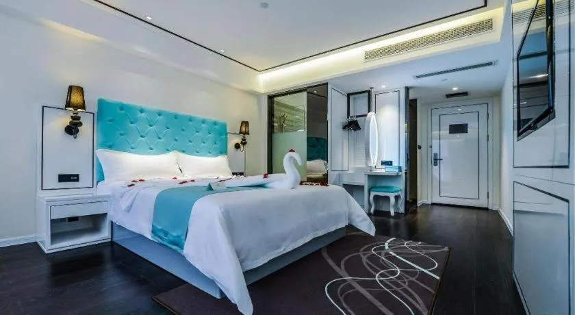 Bed in Xana Hotelle·JiNan Daminghu East Gate Shandong University