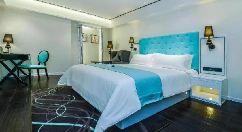 Bed in Xana Hotelle·JiNan Daminghu East Gate Shandong University