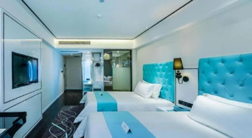 Bed in Xana Hotelle·JiNan Daminghu East Gate Shandong University