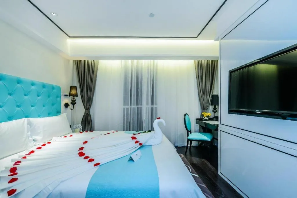 Bed in Xana Hotelle·JiNan Daminghu East Gate Shandong University