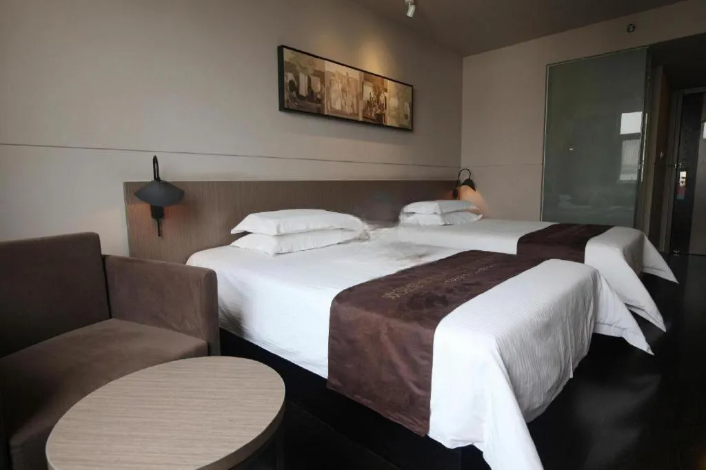 Bed in Jinjiang Inn Select Xuzhou Suning Plaza Jinguang East Road