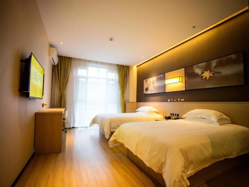 Bed in IU Hotels·Yinchuan Railway Station