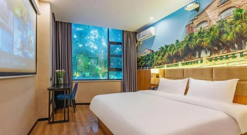 Bed in Chonpines Hotel North Xiamen Station Jimei University