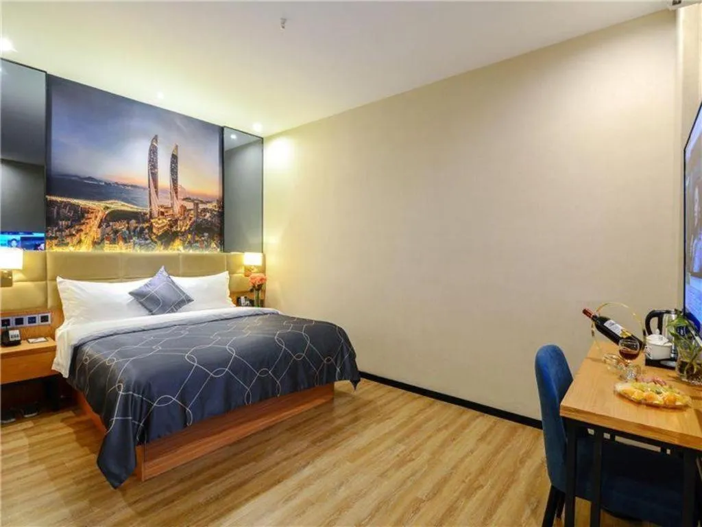 Bed in Chonpines Hotel North Xiamen Station Jimei University