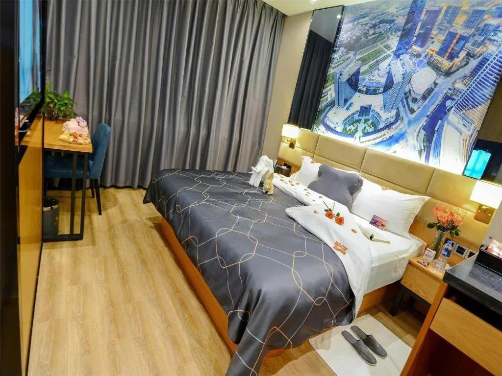 Bed in Chonpines Hotel North Xiamen Station Jimei University