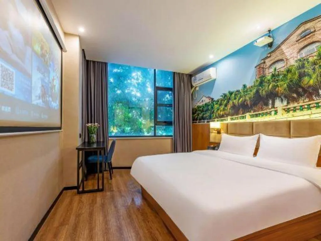 Bed in Chonpines Hotel North Xiamen Station Jimei University