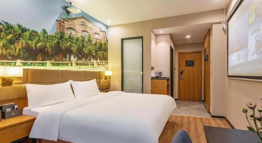 Bed in Chonpines Hotel North Xiamen Station Jimei University