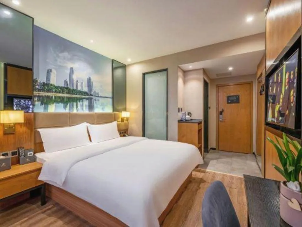 Bed in Chonpines Hotel North Xiamen Station Jimei University