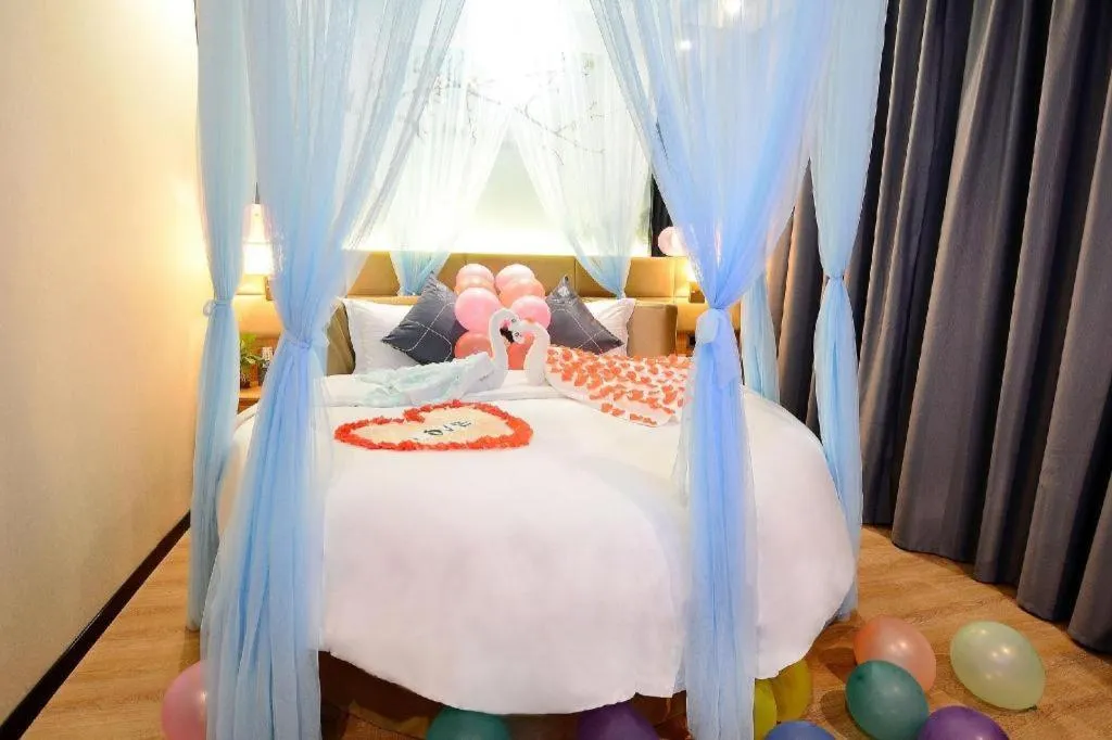 Bed in Chonpines Hotel North Xiamen Station Jimei University