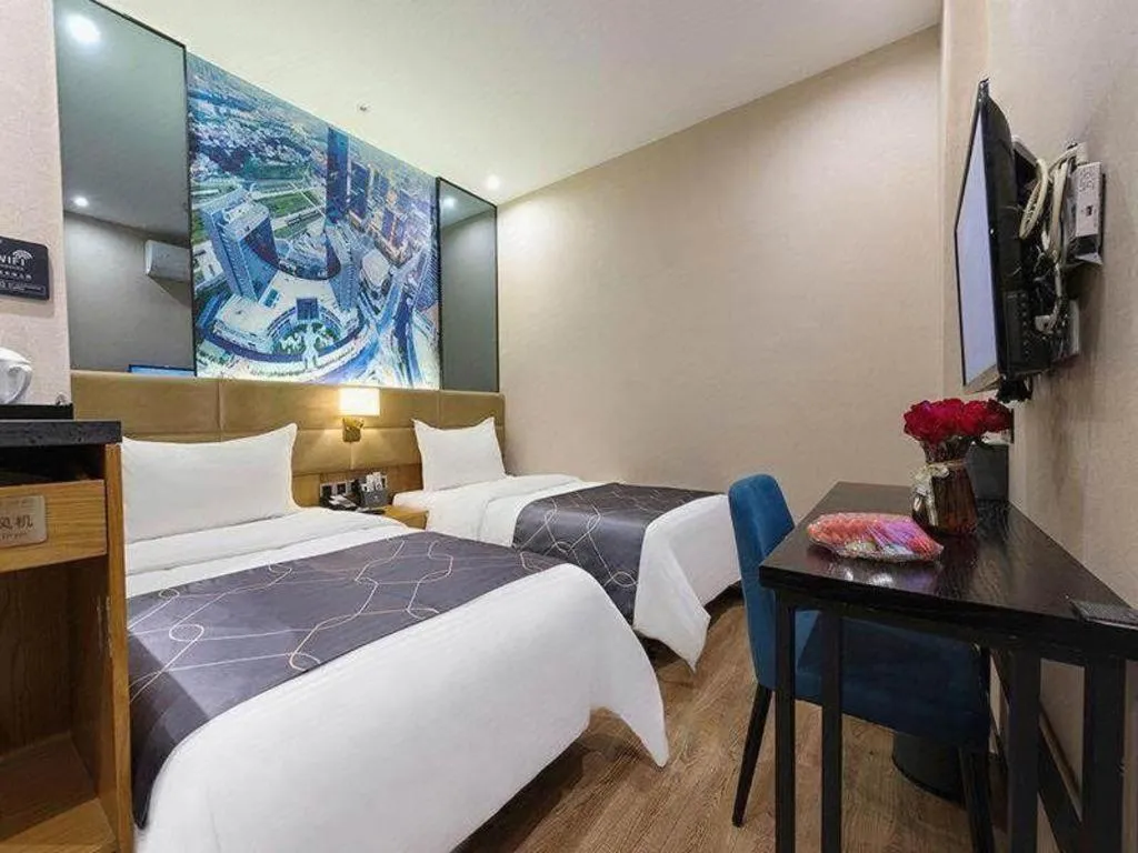 Bed in Chonpines Hotel North Xiamen Station Jimei University