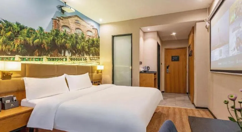 Bed in Chonpines Hotel North Xiamen Station Jimei University