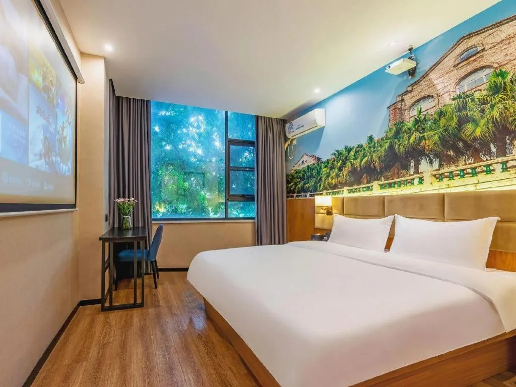 Bed in Chonpines Hotel North Xiamen Station Jimei University