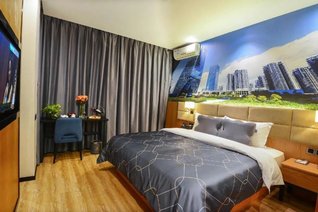 Bed in Chonpines Hotel North Xiamen Station Jimei University