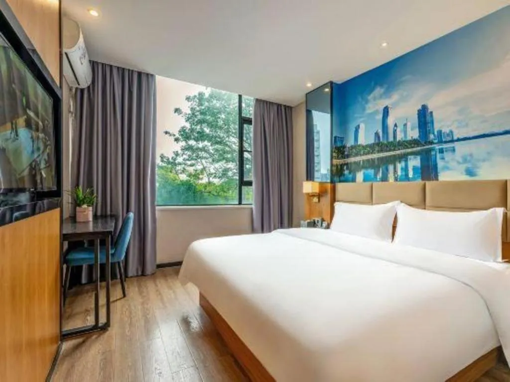 Bed in Chonpines Hotel North Xiamen Station Jimei University