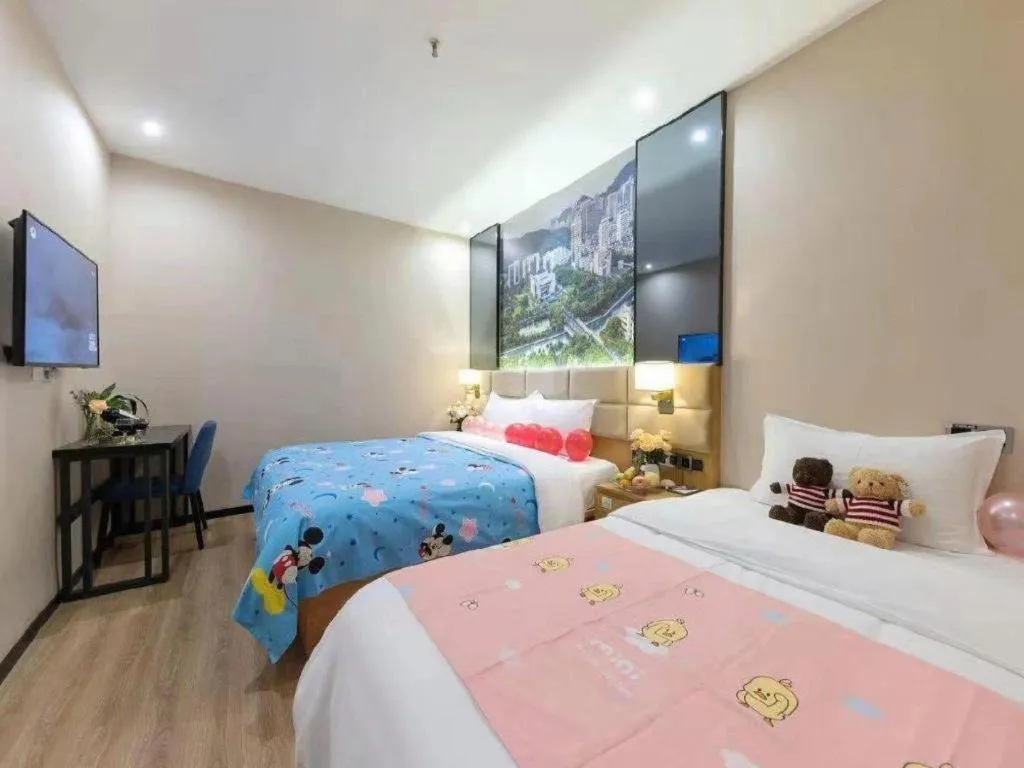 Bed in Chonpines Hotel North Xiamen Station Jimei University