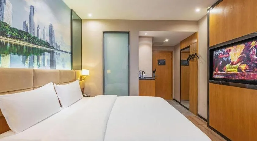 Bed in Chonpines Hotel North Xiamen Station Jimei University