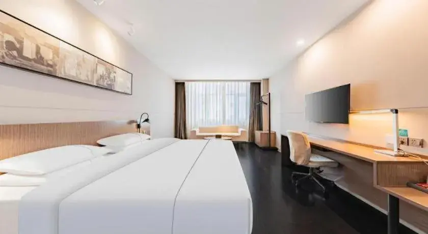 Bed in Jinjiang Inn Select Hohhot Chengjisihan Square Metro Station Bed in Jinjiang Inn Select Hohhot Chengjisihan Square Metro Station