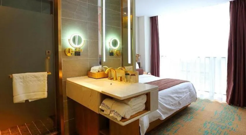 Bed in James Joyce Coffetel·Shenyang North Railway Station Shifu Square