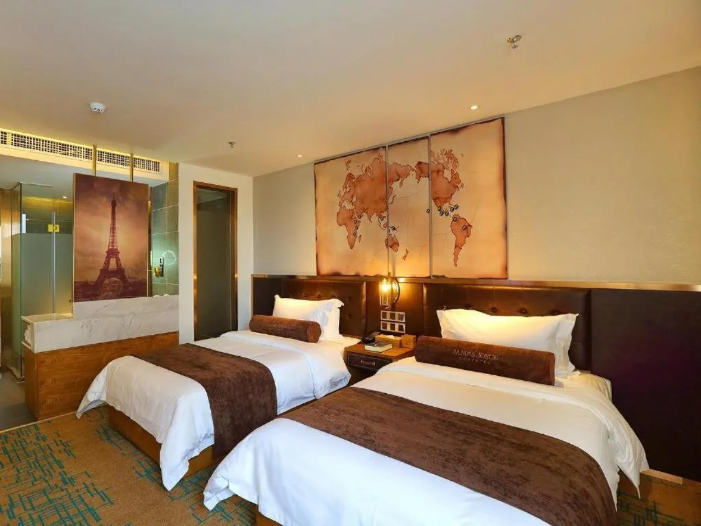 Bed in James Joyce Coffetel·Shenyang North Railway Station Shifu Square