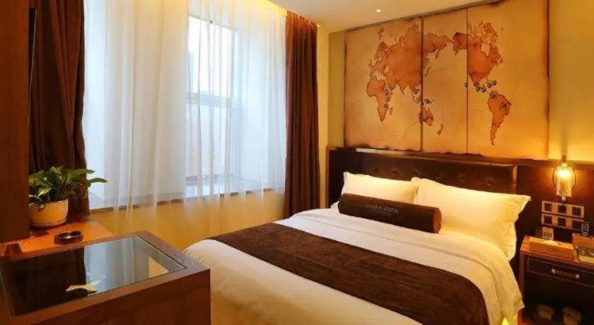 Bed in James Joyce Coffetel·Shenyang North Railway Station Shifu Square