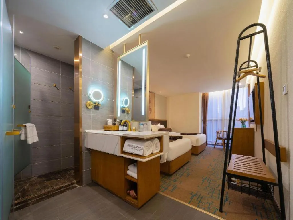 Bed in James Joyce Coffetel·Shenyang North Railway Station Shifu Square