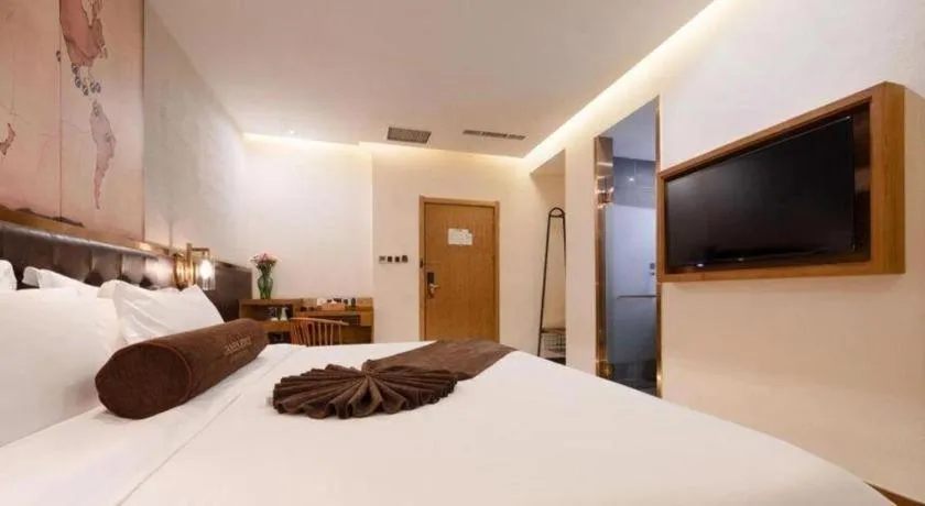 Bed in James Joyce Coffetel·Shenyang North Railway Station Shifu Square