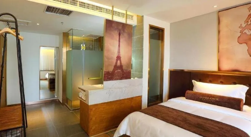 Bed in James Joyce Coffetel·Shenyang North Railway Station Shifu Square