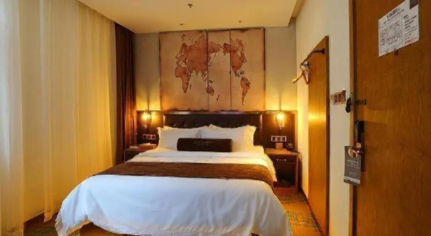 Bed in James Joyce Coffetel·Shenyang North Railway Station Shifu Square