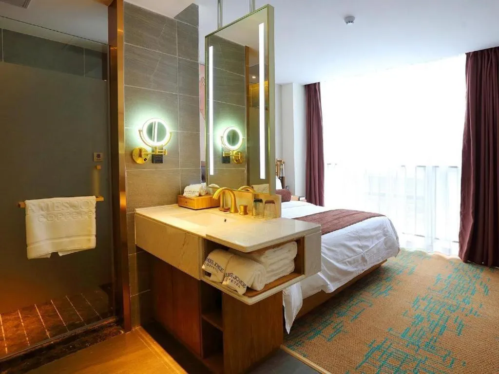 Bed in James Joyce Coffetel·Shenyang North Railway Station Shifu Square