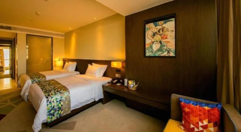 Bed in ZMAX Hotel Guangzhou Luogang Science City Shenzhou Road Metro Station