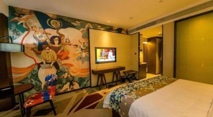 Bed in ZMAX Hotel Guangzhou Luogang Science City Shenzhou Road Metro Station