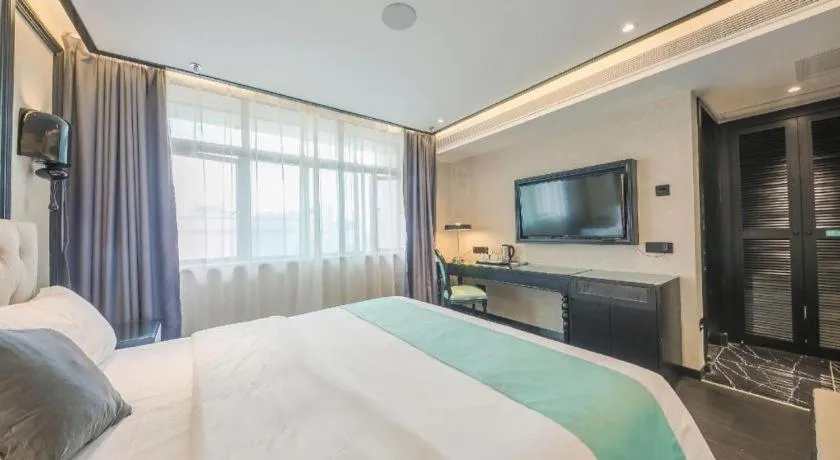 Bed in Xana Hotelle·Nanchang Bayi Square Metro Station