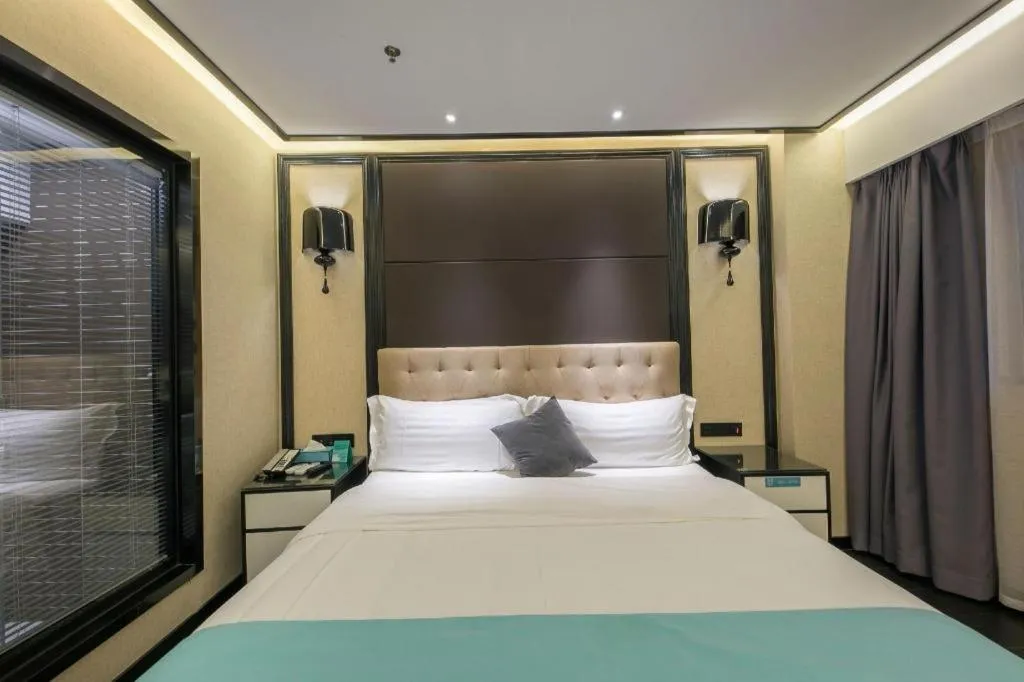 Bed in Xana Hotelle·Nanchang Bayi Square Metro Station