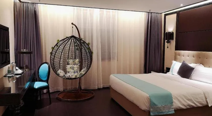 Bed in Xana Hotelle·Nanchang Bayi Square Metro Station