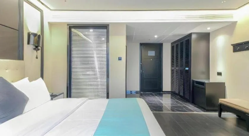 Bed in Xana Hotelle·Nanchang Bayi Square Metro Station