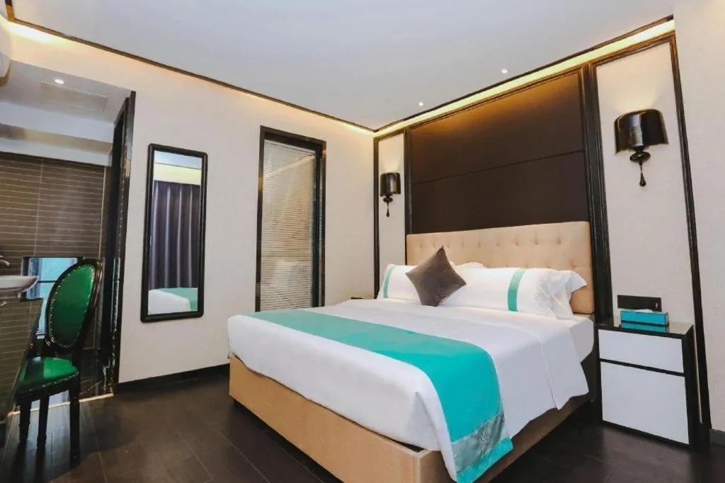 Bed in Xana Hotelle·Nanchang Bayi Square Metro Station