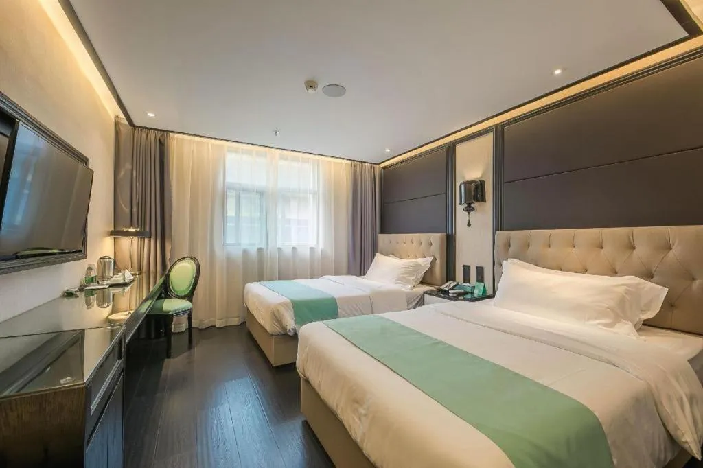 Bed in Xana Hotelle·Nanchang Bayi Square Metro Station