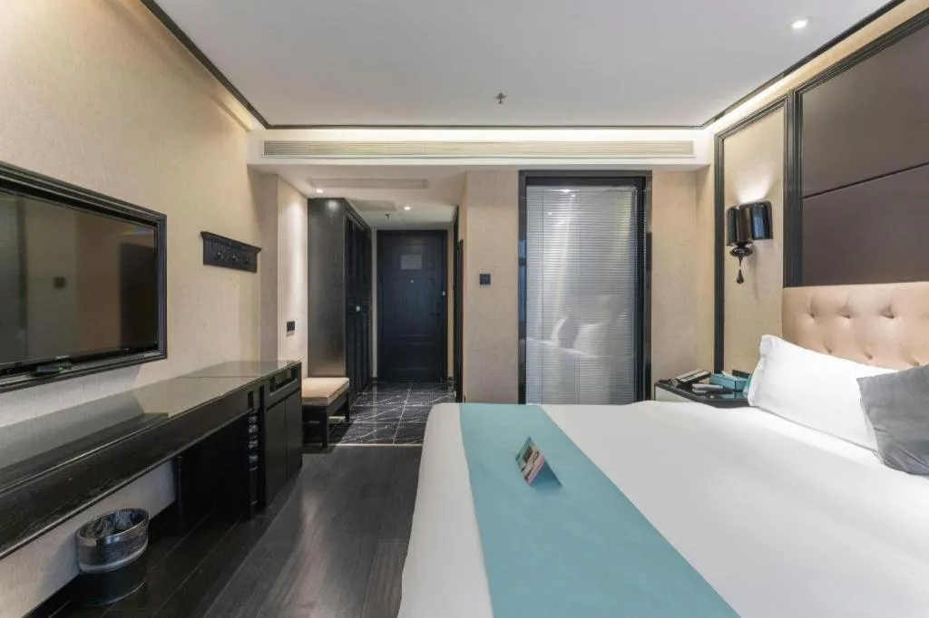 Bed in Xana Hotelle·Nanchang Bayi Square Metro Station