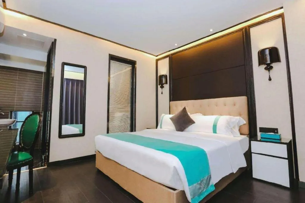 Bed in Xana Hotelle·Nanchang Bayi Square Metro Station