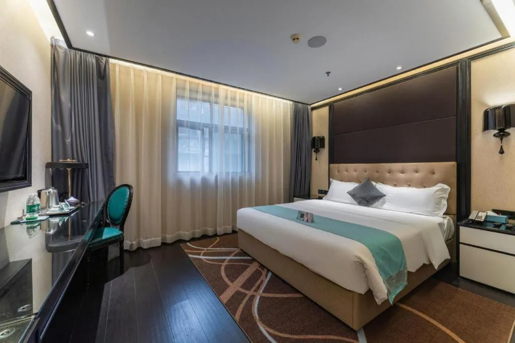 Bed in Xana Hotelle·Nanchang Bayi Square Metro Station