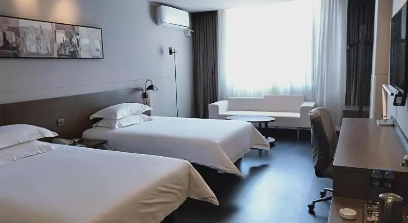 Bed in Jinjiang Inn Select Xuzhou High-speed Railway Station Kunpeng Road
