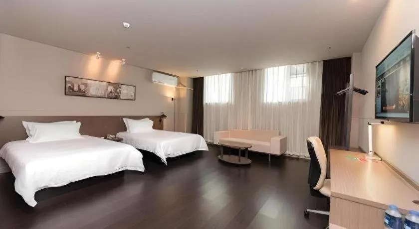 Bed in Jinjiang Inn Select Xuzhou High-speed Railway Station Kunpeng Road