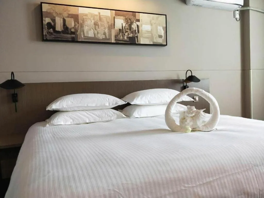 Bed in Jinjiang Inn Select Xuzhou High-speed Railway Station Kunpeng Road