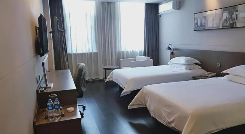 Bed in Jinjiang Inn Select Xuzhou High-speed Railway Station Kunpeng Road