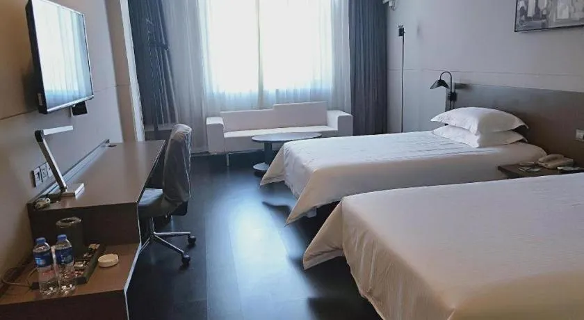 Bed in Jinjiang Inn Select Xuzhou High-speed Railway Station Kunpeng Road