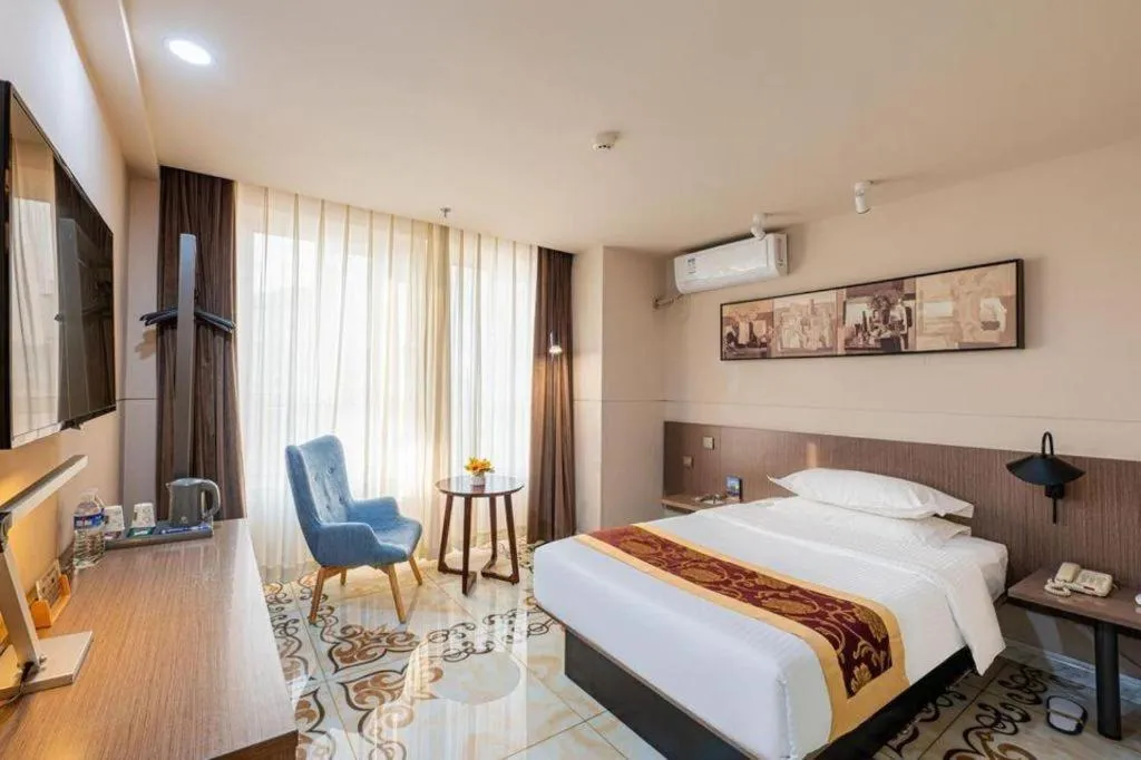 Bed in Jinjiang Inn Select Changchun Yuanda Street