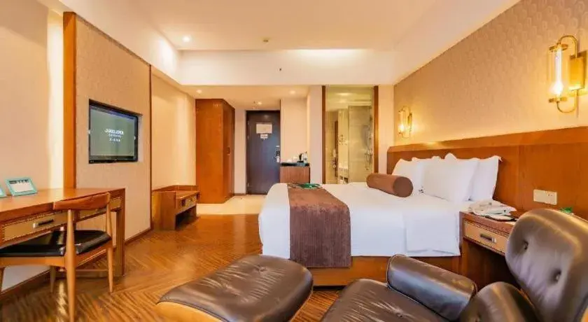 Bed in James Joyce Coffetel Chengdu Century City Convention and Exhibition Center Bed in James Joyce Coffetel Chengdu Century City Convention and Exhibition Center