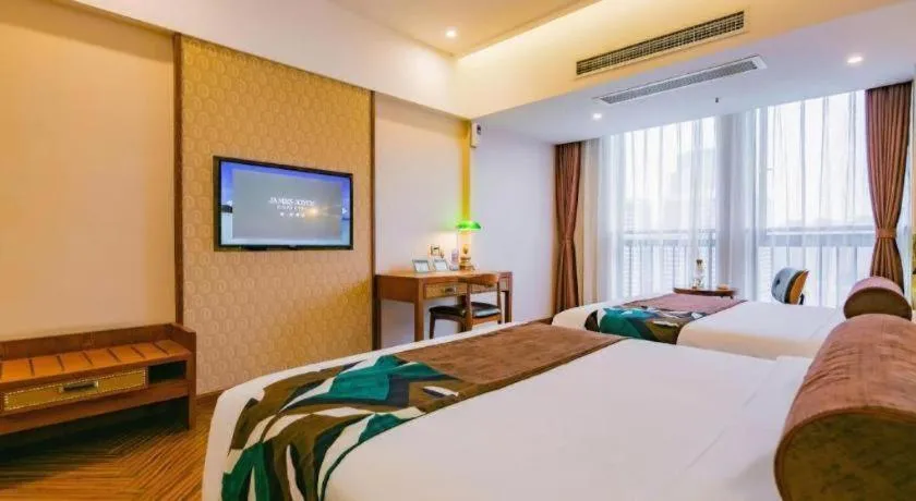 Bed in James Joyce Coffetel Chengdu Century City Convention and Exhibition Center